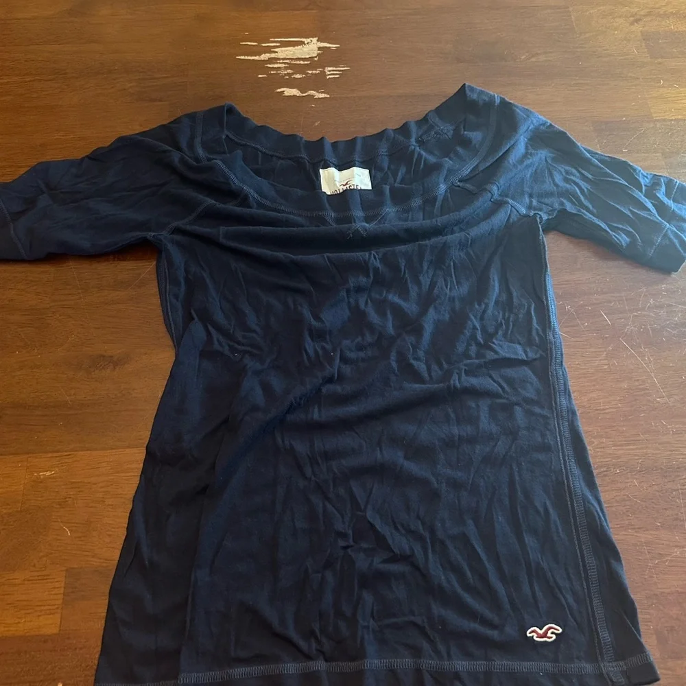 Hollister Dark Blue Women's Blouse - Picture 1 of 3